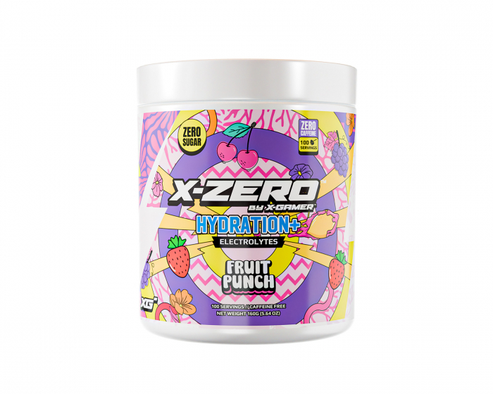 X-Gamer X-Zero Hydration+ Fruit Punch - 100 Servings