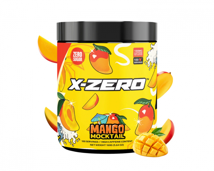 X-Gamer X-Zero Mango Mocktail - 100 Servings