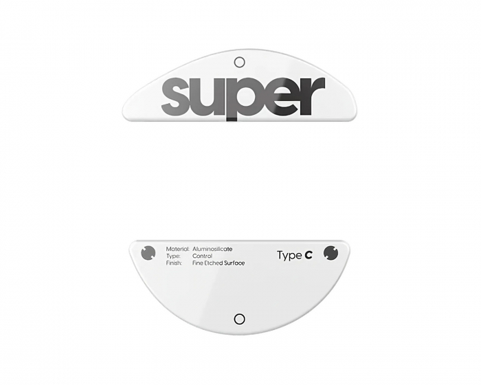 Superglide Glass Skates Type-C for Pulsar X3 Series - White