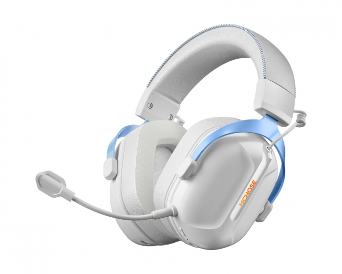 MCHOSE S9 Pro Wireless Headset - White/Blue