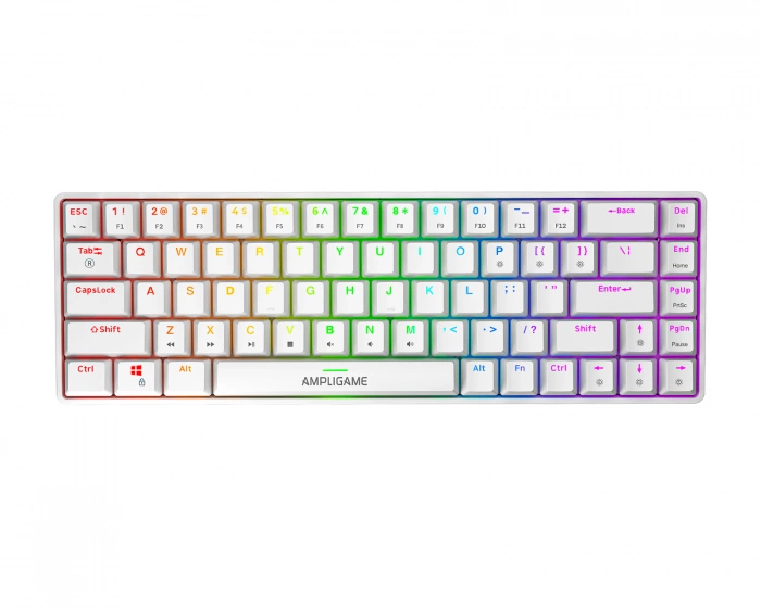 Fifine AmpliGame GK1W ANSI Keyboard - White