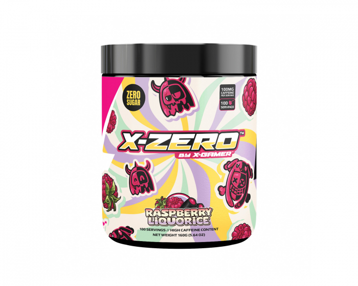 X-Gamer X-Zero Raspberry Liquorice - 100 Servings