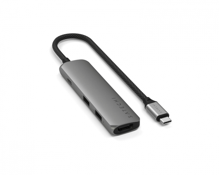 Satechi 6-in-1 USB-C Slim Multiport Adapter 4K HDMI - Space Grey