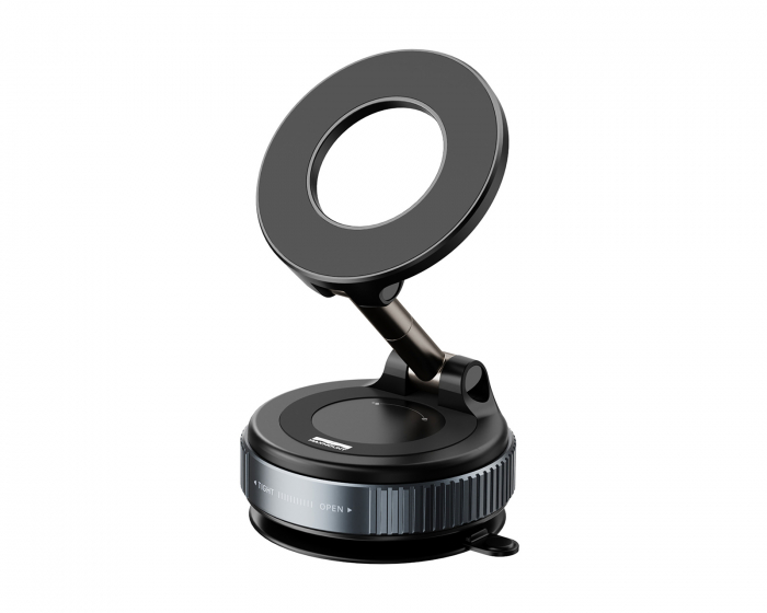 MaxMount Vacuum Phone Holder with Magnetic Ring - Black