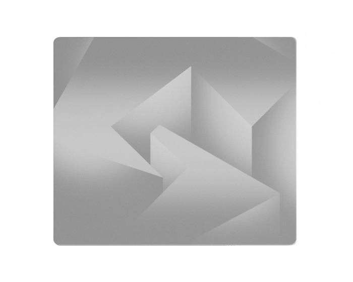 GLSSWRKS Polarity Series Glass Mousepad - Large - White