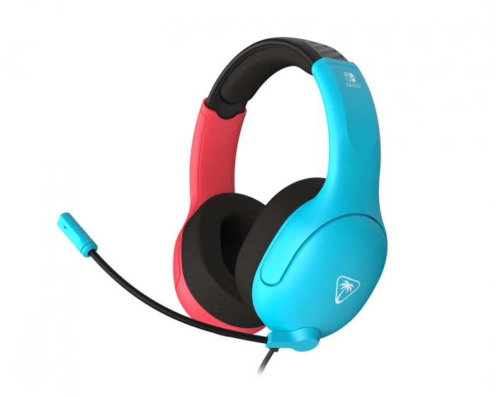 Turtle Beach Airlite Fit Wired Gaming Headset - Neon Blue & Red