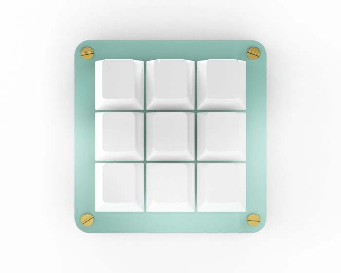 MaxCustom 9-Key MacroPad - Turquoise