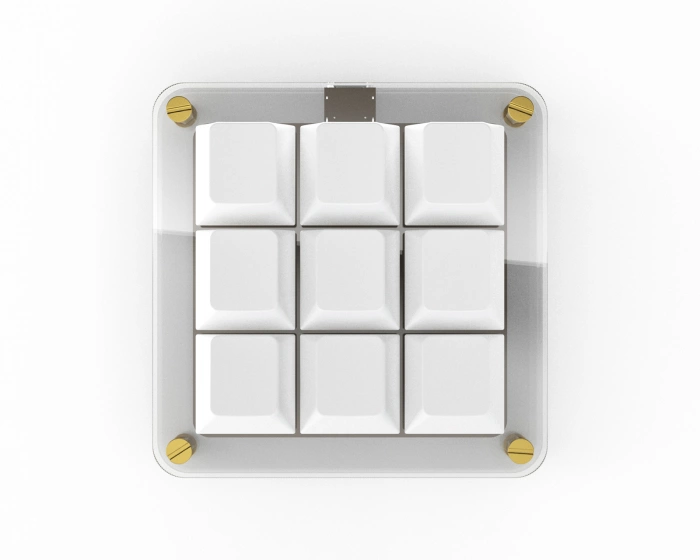MaxCustom 9-Key MacroPad - Transparent