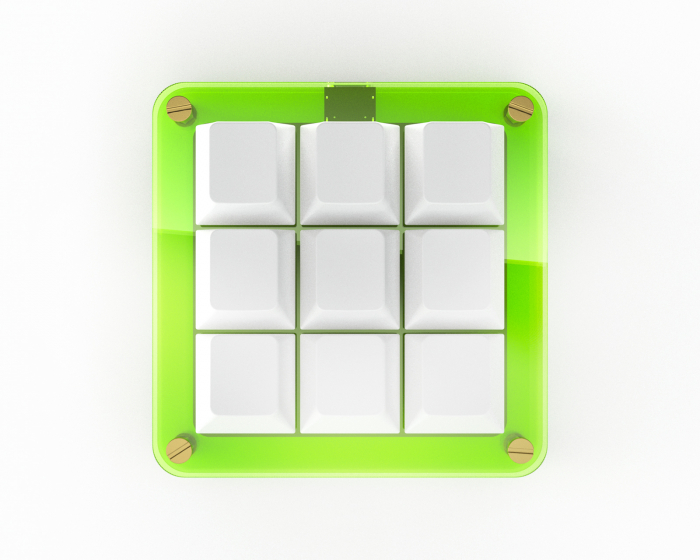 MaxCustom 9-Key MacroPad - Yellow
