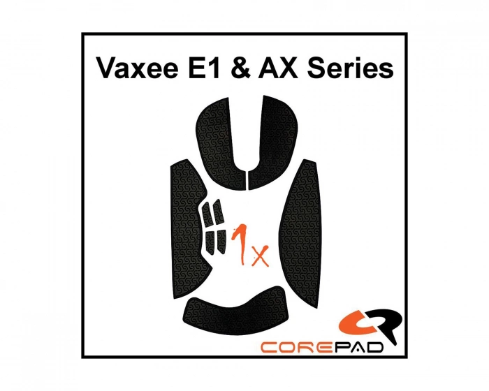 Corepad Soft Grips for Vaxee E1 & AX Series - Black