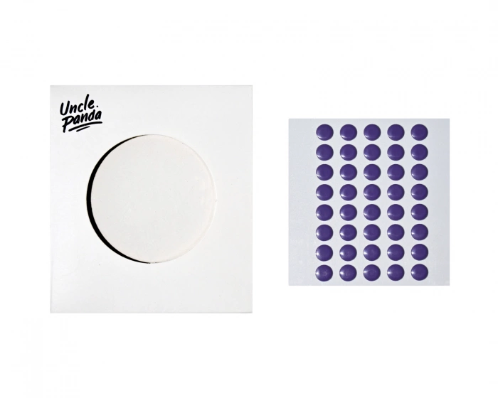 Uncle Panda Spirit Dots - Purple - 40 pcs