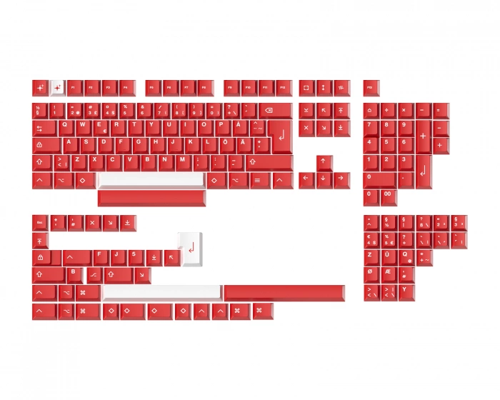 MaxCustom MxG x Milkyway Keycap set (ISO) - Red