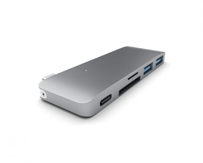 Satechi 3-in-1 USB-C Pass Through USB Hub - Space Gray