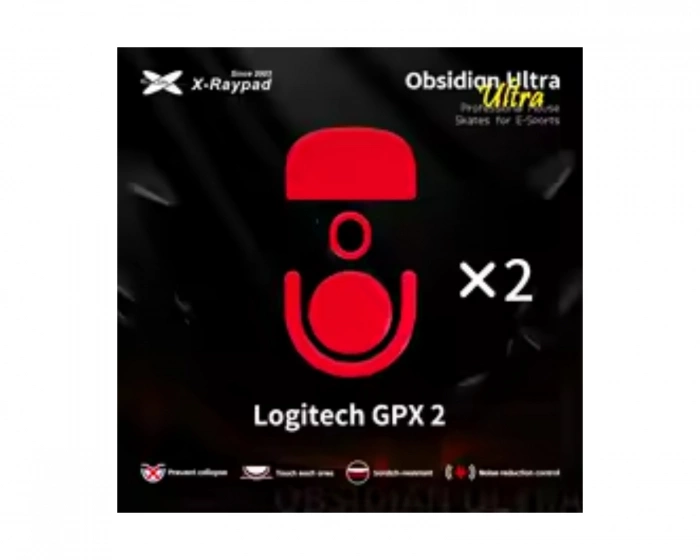 X-raypad Obsidian Ultra Skates for Logitech G Pro X 2