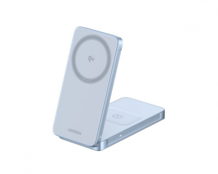 UGREEN MagFlow Qi2.2 25W 2-in-1 Flat Pad Magnetic Wireless Charger