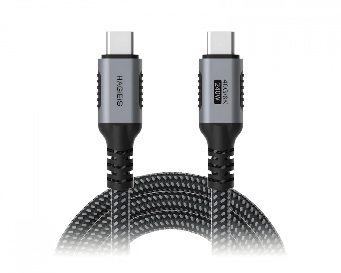 Hagibis USB-C 40G/8K 240W Fast Charging Cable – 1.2 m