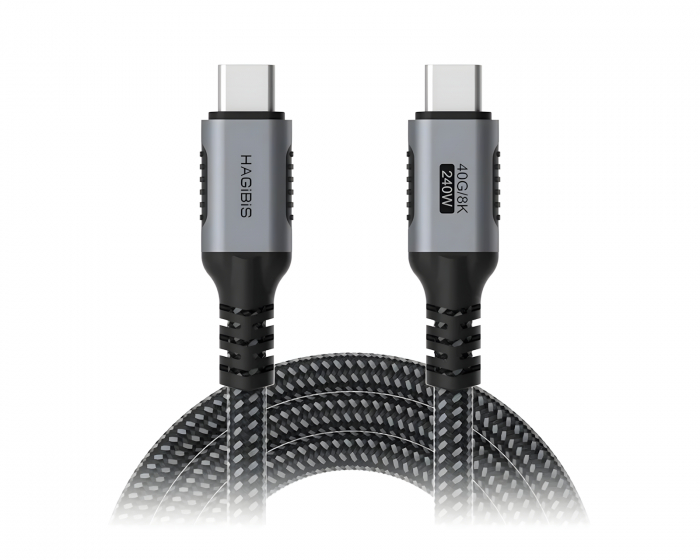 Hagibis USB-C 40G/8K 240W Fast Charging Cable - 2 m