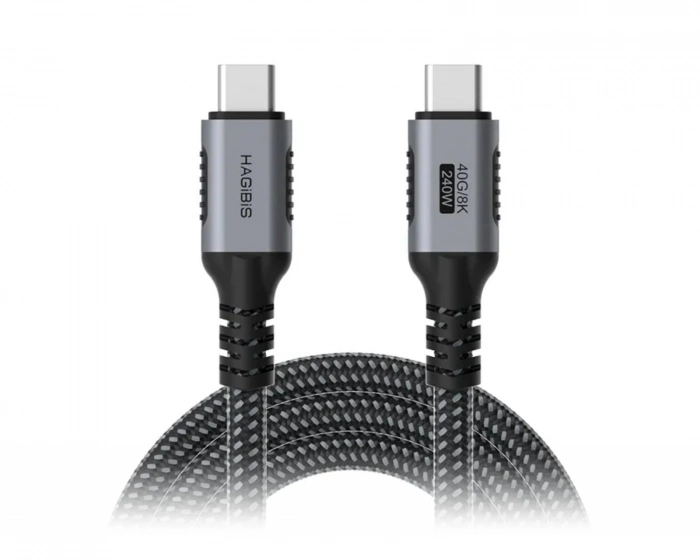 Hagibis USB-C 40G/8K 240W Fast Charging Cable – 1.2 m