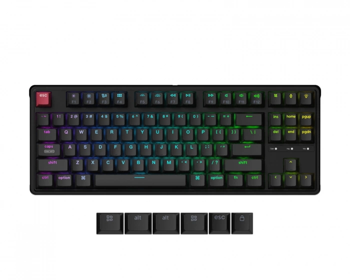 Keychron C3 Pro 8K QMK ISO Wired Mechanical Keyboard [K Super Red]