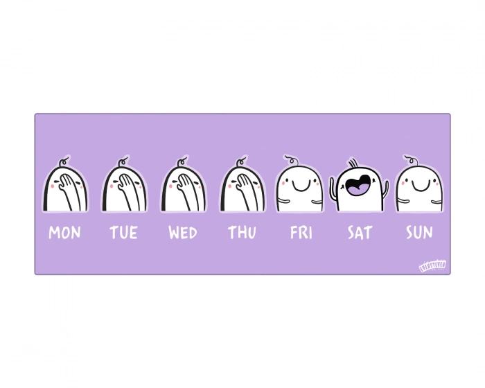 Evensteven Gaming Mousepad - WEEKDAYS