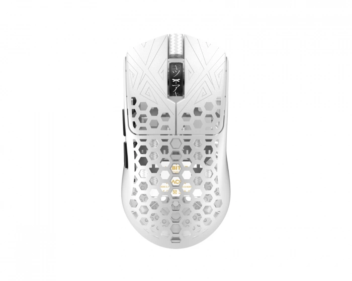 Arbiter Studio AKITSU Medium Carbon Fiber 8K Wireless Gaming Mouse - White