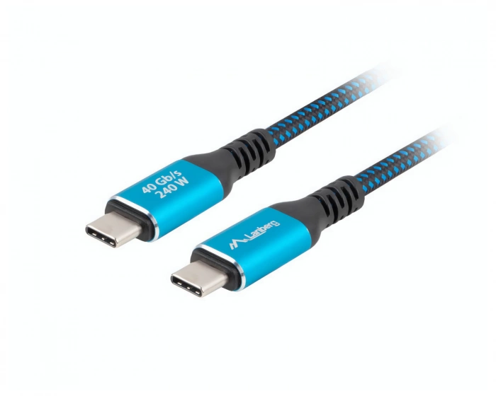 Lanberg USB-C 4.0 to USB-C Cable 240W 8K 60HZ - 0.5 Meter