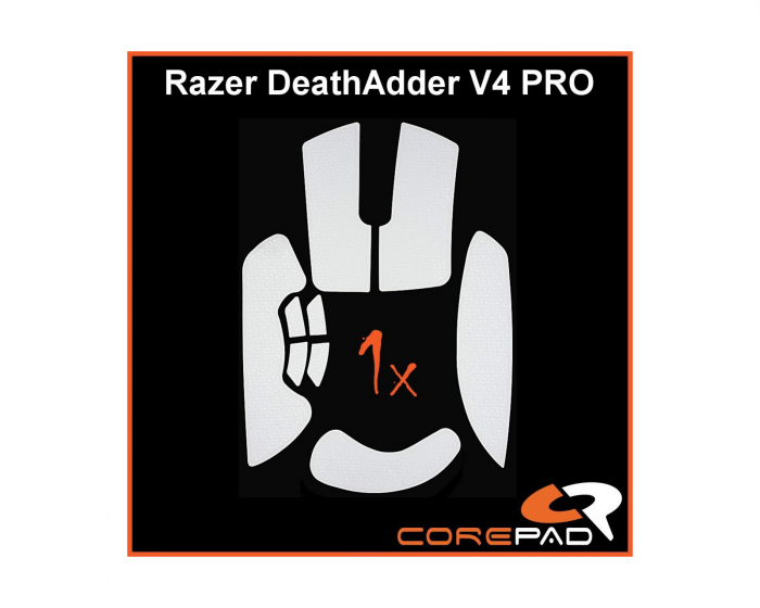 Corepad Soft Grips for Razer DeathAdder V4 PRO - White