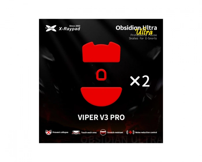 X-raypad Obsidian Ultra Skates for Razer Viper V3 Pro