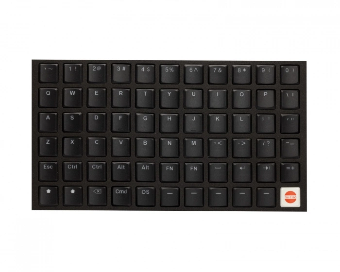 Tai-Hao THT Doubleshot PBT Backlit Low-Profile 65-Key - Choc V1 - Black