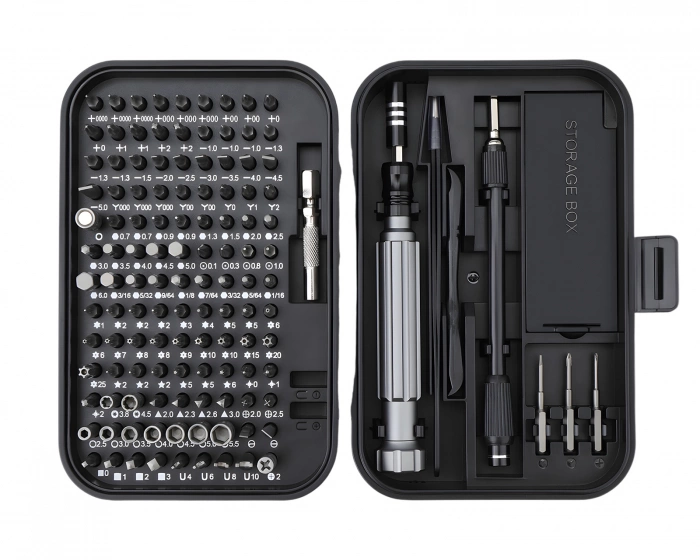 MaxMount Tool Set (150 Pieces) – Universal Screwdriver Set with 117 Bits
