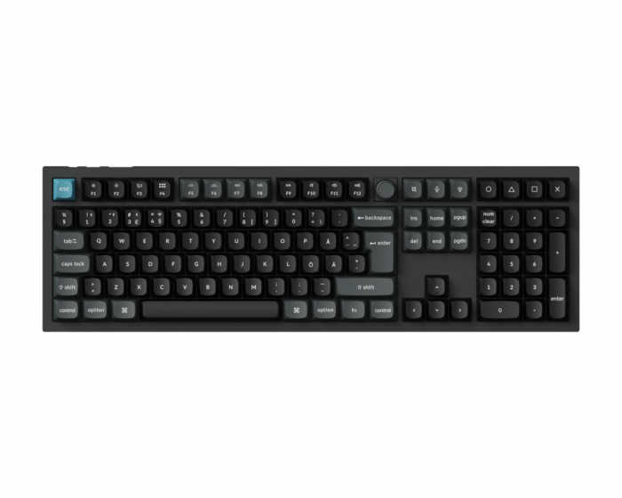 Keychron Q6 Ultra 8K Hotswap Knob ISO Wireless Keyboard - Black [Silk POM Red]