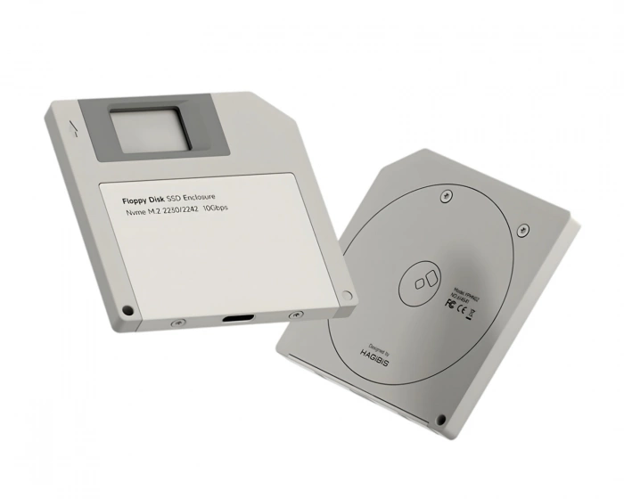 Hagibis Floppy Disk Style SSD Enclosure - Grey
