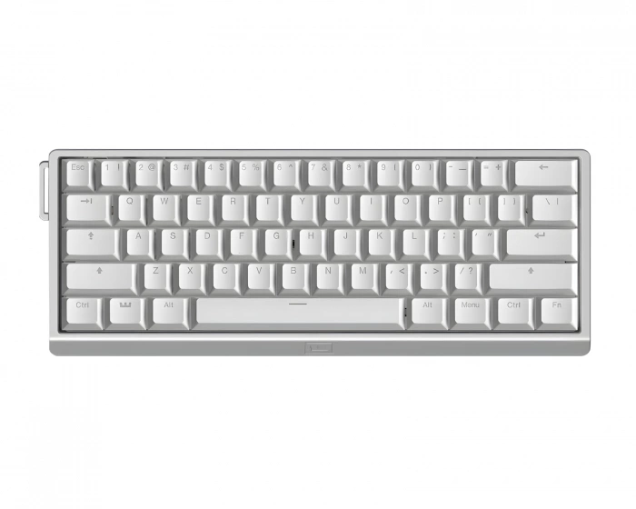 Wooting 60HE V2 Keyboard - ANSI Non Split Spacebar - Silver Aluminum