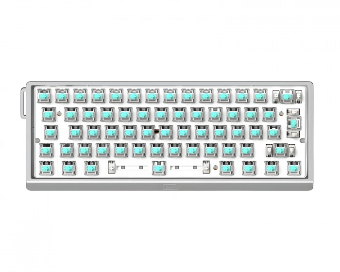 Wooting 60HE V2 Keyboard - ISO Non Split Spacebar - Silver Aluminum