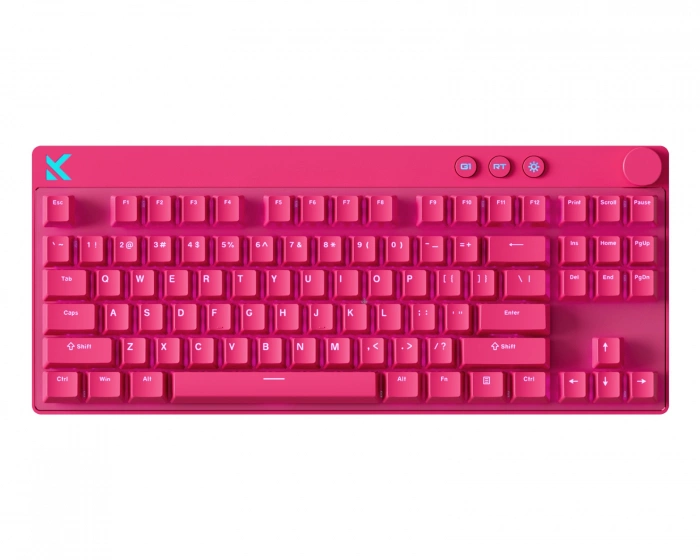 MCHOSE Mix 87 Hall Effect Magnetic Gaming Keyboard ANSI - Rose Red