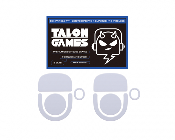 TalonGames Mouse Skates for Logitech G PRO X SUPERLIGHT 2 Wireless / SUPERSTRIKE X2 (Rounded)