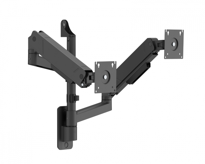 MaxMount Heavy-Duty Wall Mount for 2 Monitors - Black
