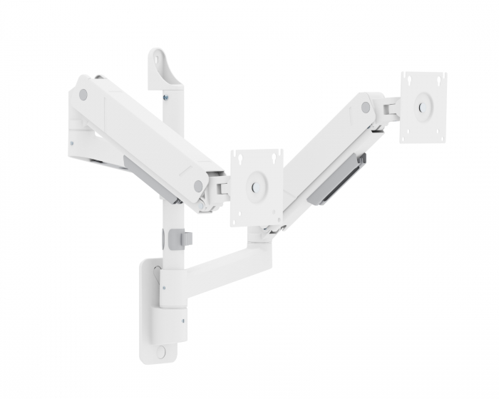 MaxMount Heavy-Duty Wall Mount for 2 Monitors - White