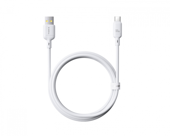 Baseus Silky Series Fast Charging Cable USB to Type-C 100W - 1m - White