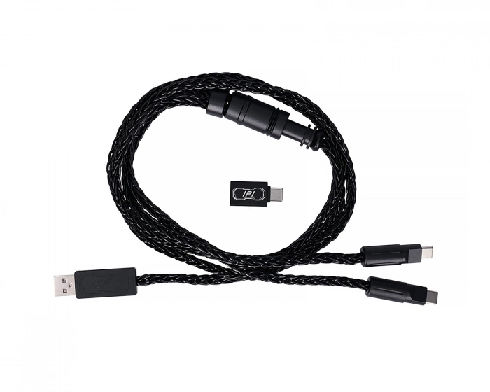 IPI 1-to-2 8K braided cable - Black