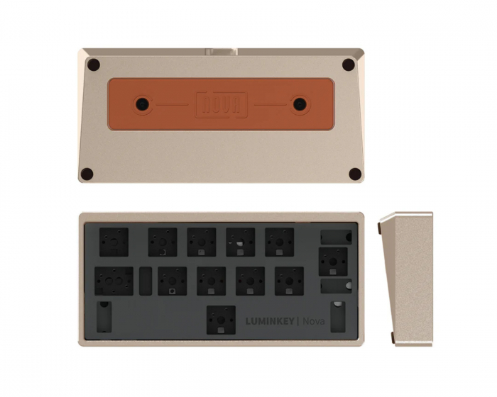 Luminkey Nova Mini 12-Key Tri-Mode Macro Pad (Barebone) - Gold