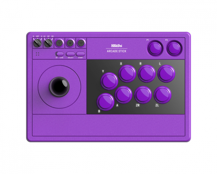8Bitdo Arcade Stick 2.4G PC & Nintendo Switch - Purple