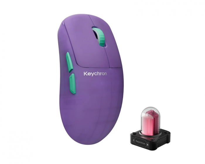 Keychron G6 HE 8K Wireless Gaming Mouse - Frosted Lavender