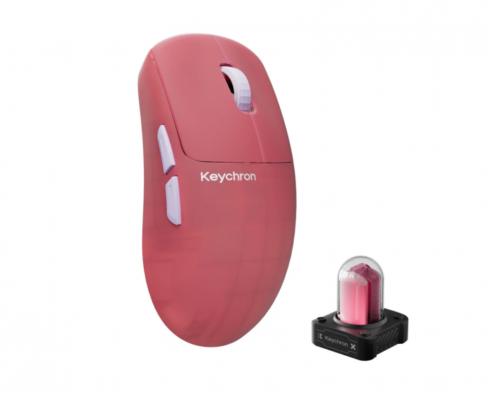Keychron G6 HE 8K Wireless Gaming Mouse - Frosted Pink