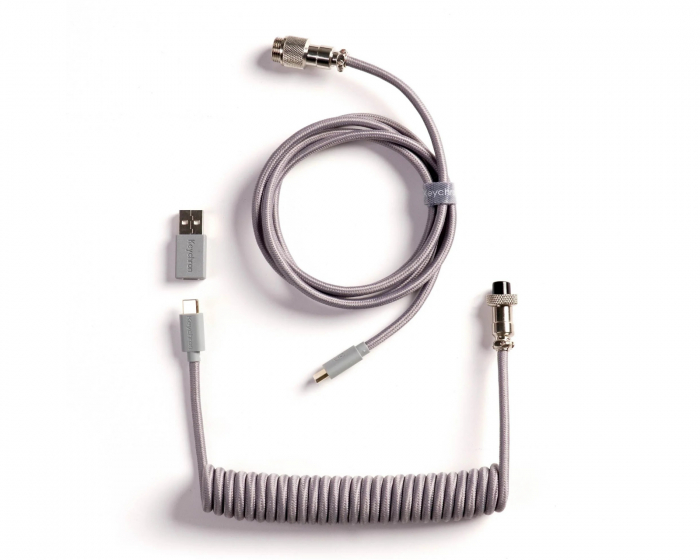 Keychron Coiled Aviator Cable Straight 8K - Grey