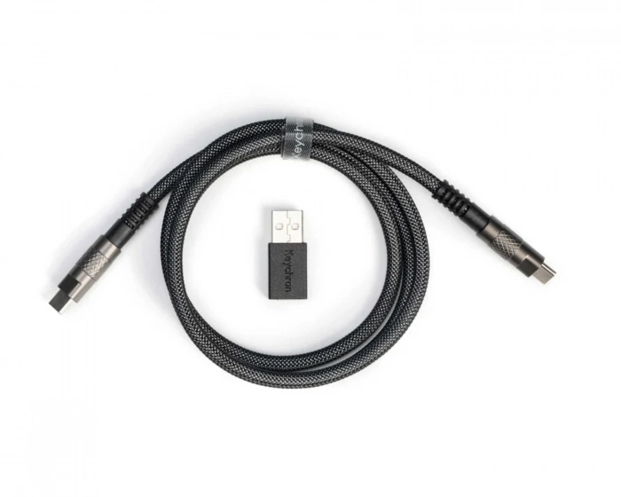Keychron Double-Sleeved Geek Cable 8K - Black