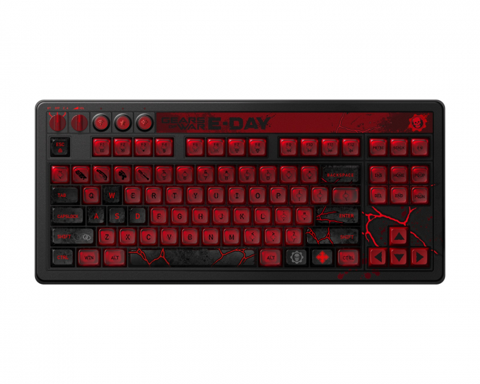 8Bitdo Retro 87 Mechanical Keyboard ANSI - Gears of War E-Day Edition