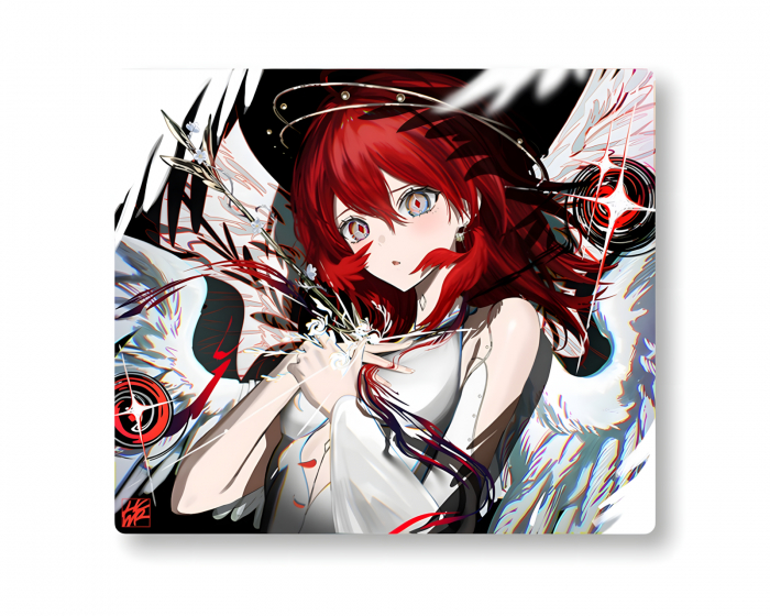 Hachiware Elise Glass Mousepad