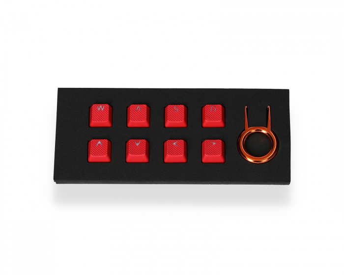 Tai-Hao 8-Key Rubber Double-shot Backlit Keycap Set - Red