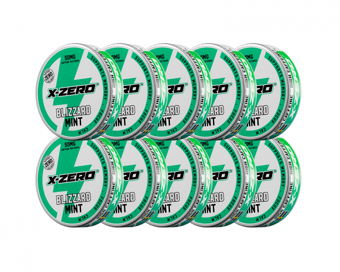 X-Gamer Pouch Energy - Blizzard Mint (10-Pack)